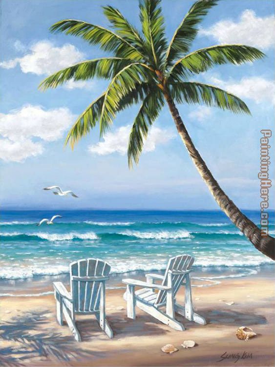 Hidden Beach painting - Sung Kim Hidden Beach art painting